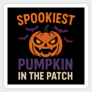 Spookiest Pumpkin in the Patch Funny Halloween Quote Graphic Sticker